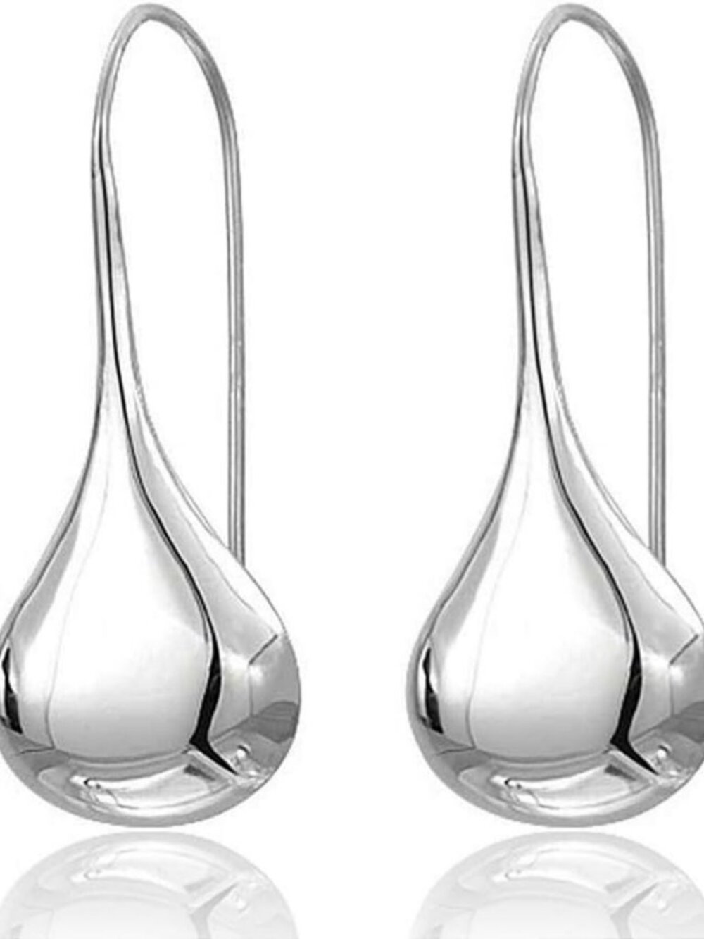 Sterling Silver Teardrop & Waterdrop Earrings - Elegant 925 Ear Needles for